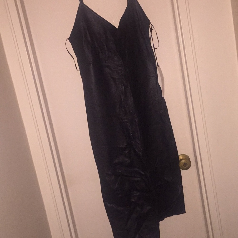 Zara genuine leather dress