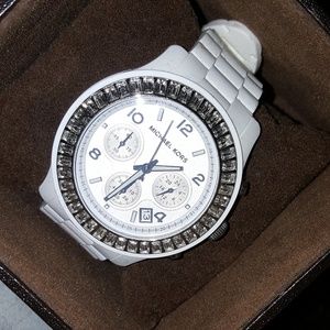 White Glitz Michael Kors watch