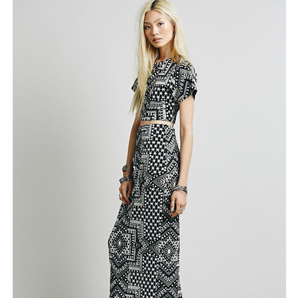 Mara Hoffman Jacquard Star Crop Top