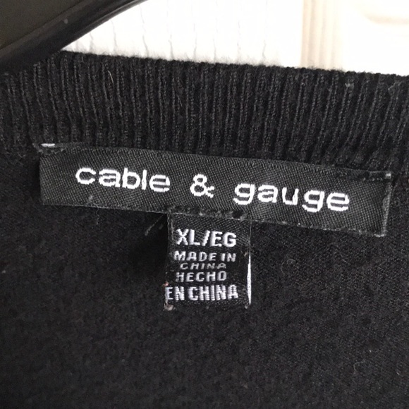 Cable & Gauge Sweaters Black 34 Sleeve Sweater Poshmark