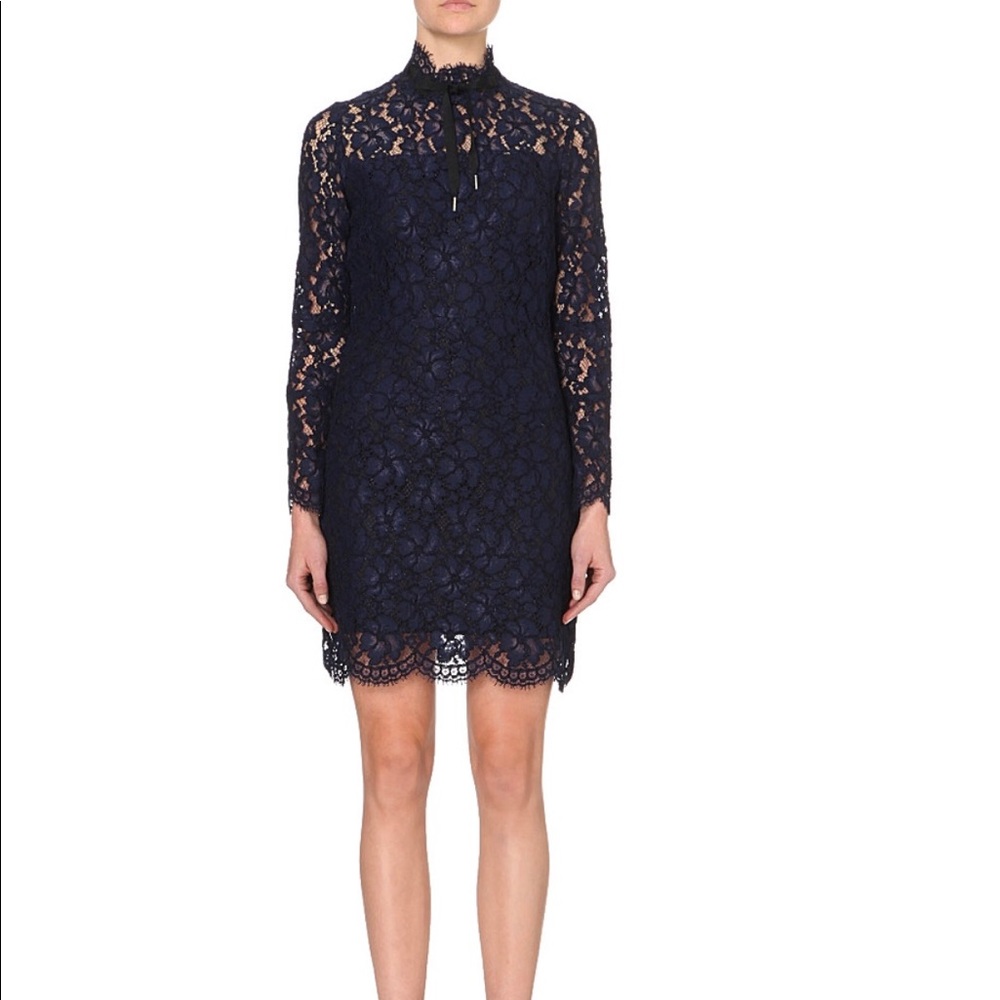 Sandro~ navy blue lace dress