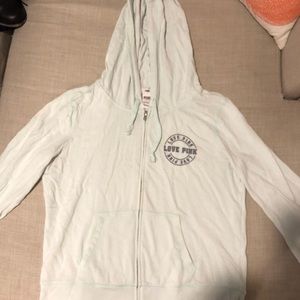 Pink pale blue jacket