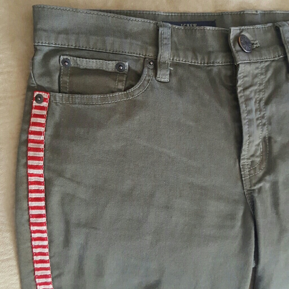 J. Crew Toothpick Tuxedo Stripe Pant