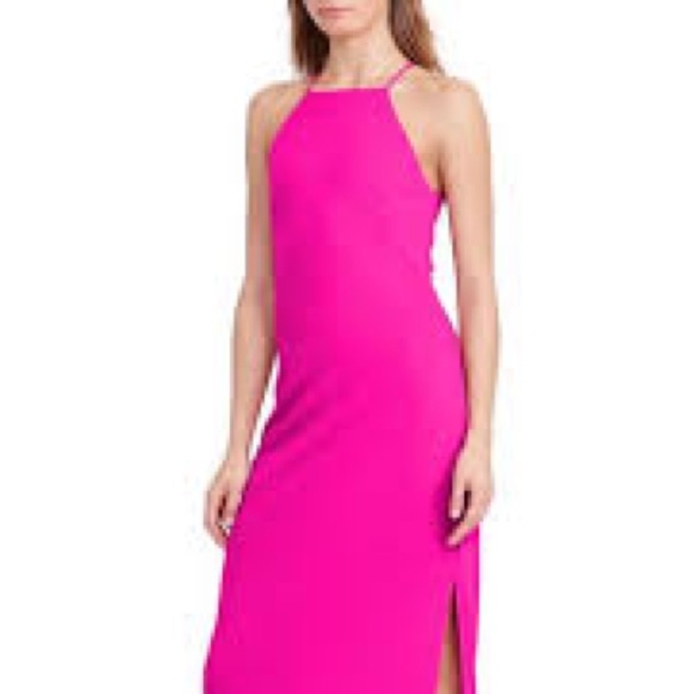 NWT Lauren Ralph Lauren pink, halter gown sz 10