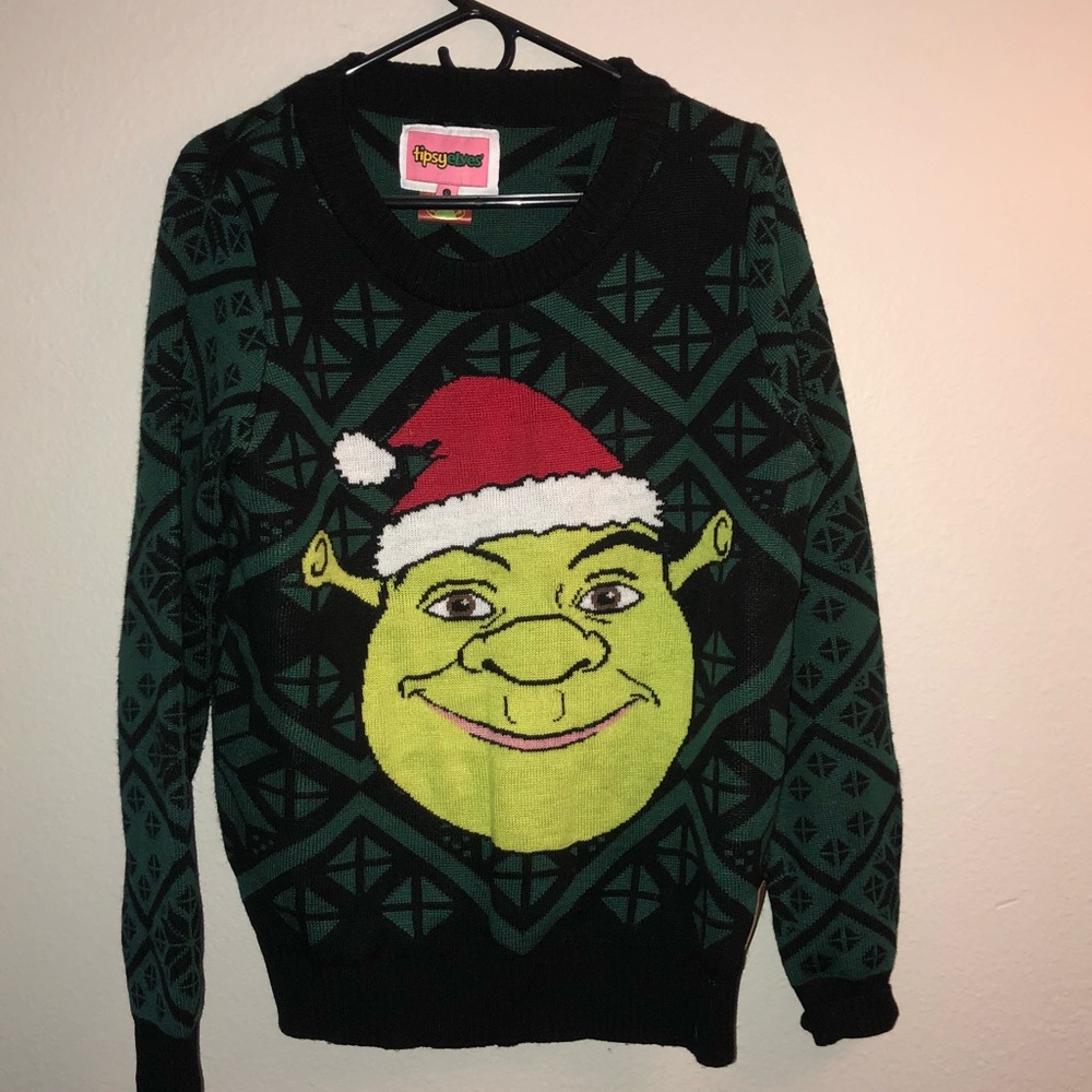 Shrek Christmas sweater