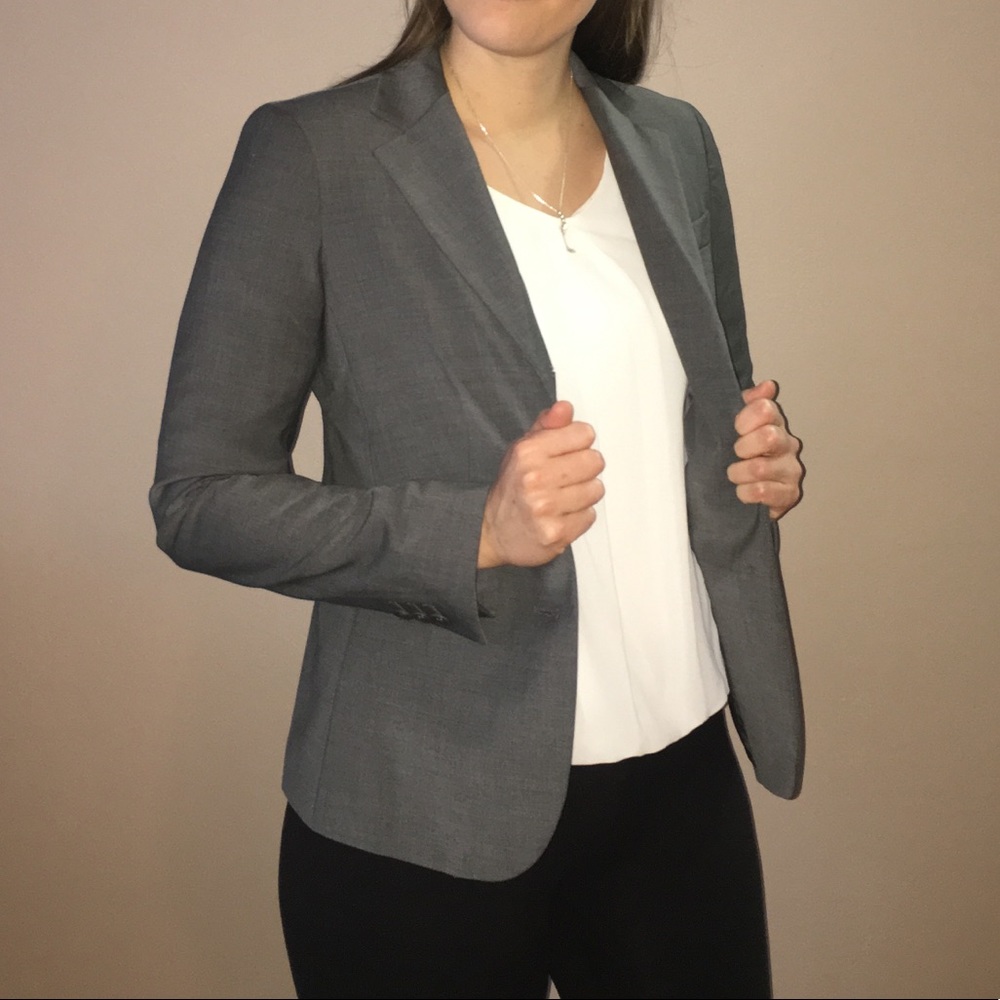 NWT Talbots Profesional Gray Blazer