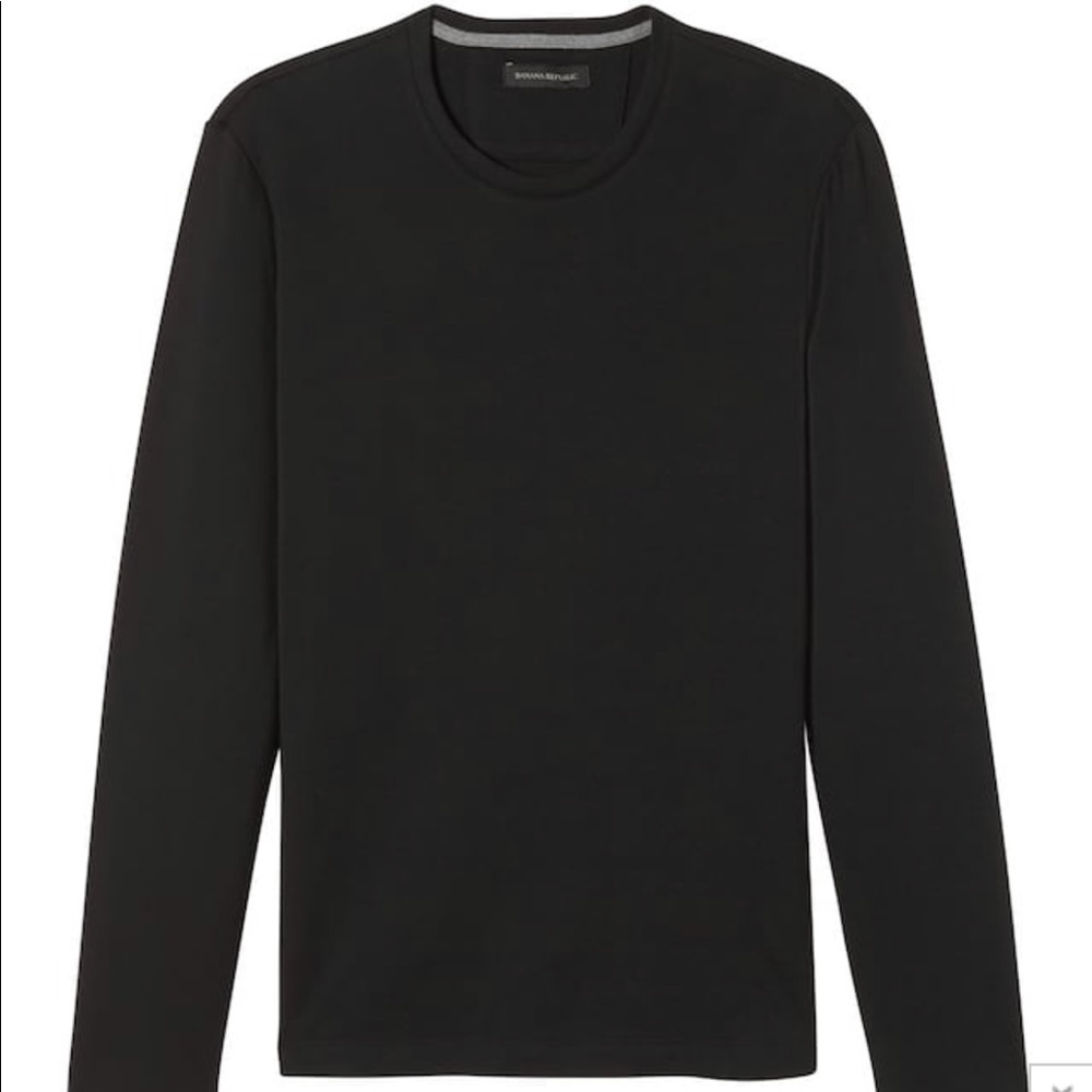 Banana Republic Pima Crew Long Sleeve Shirt