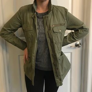 J. Crew army green jacket. Size XS.