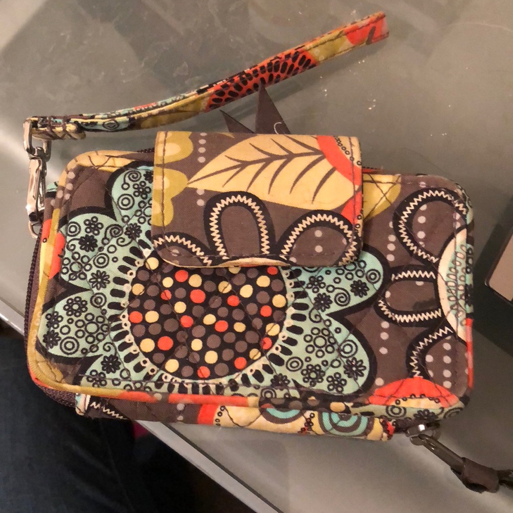 Vera Bradley Wrist Wallet and Phone Carrier