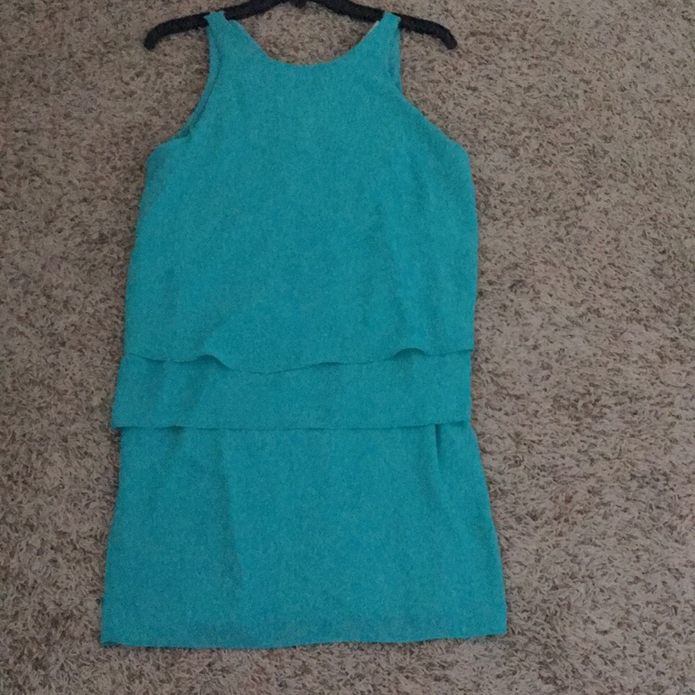 Super cute aqua ruffle dress - Picture 2 of 3
