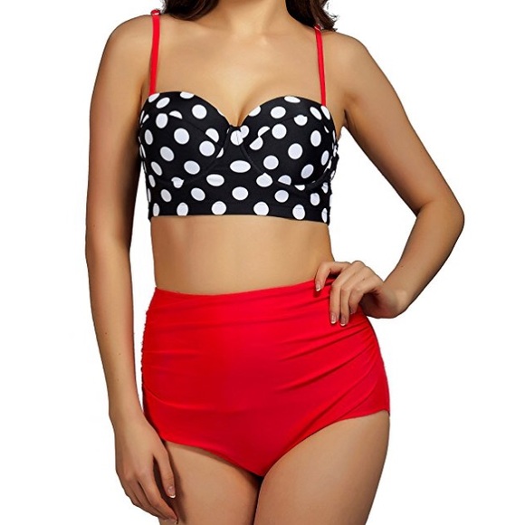High Waisted Two Piece Swimsuit - Picture 1 of 3