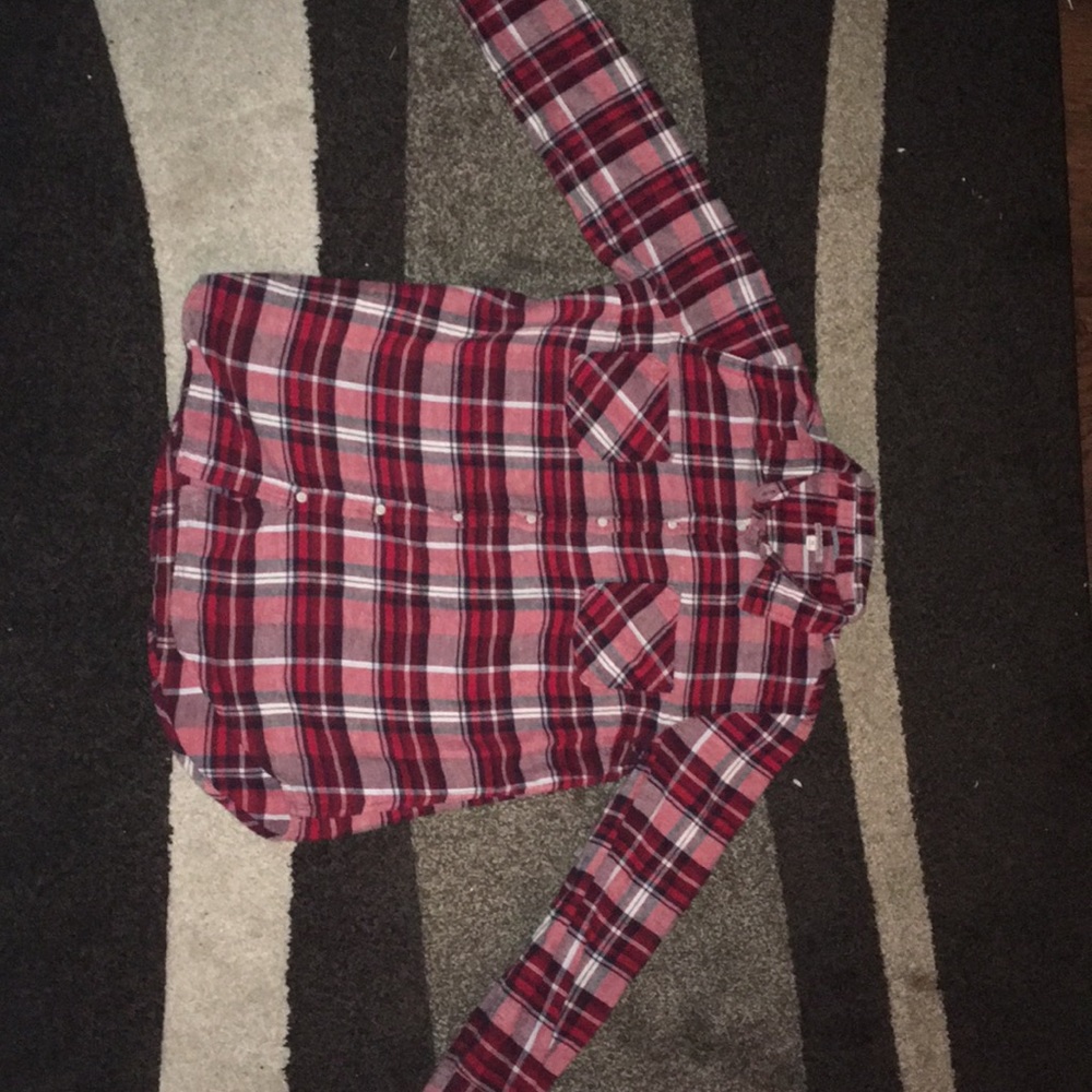 Red flannel, lightly worn, XL