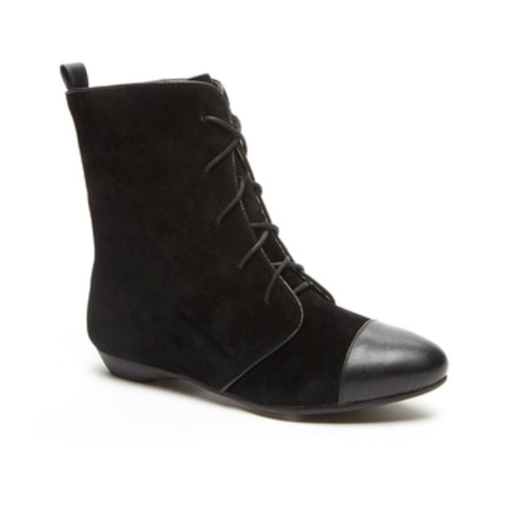 Cap Toe Calf Length Lace Up Combat Boot - Picture 3 of 7
