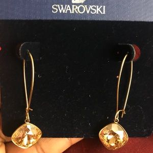 Swarovski Gold Earrings