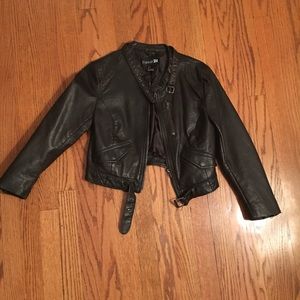 Faux leather jacket