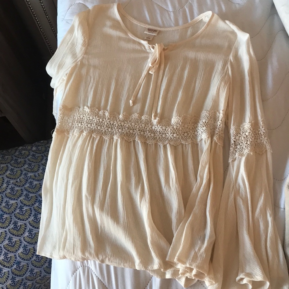 long sleeve boho top