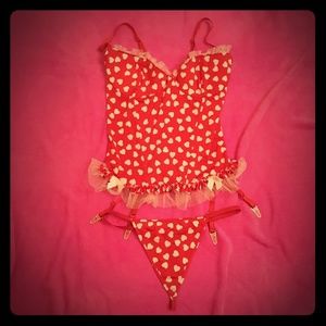 Sexy Corset Bustier with Matching G-String