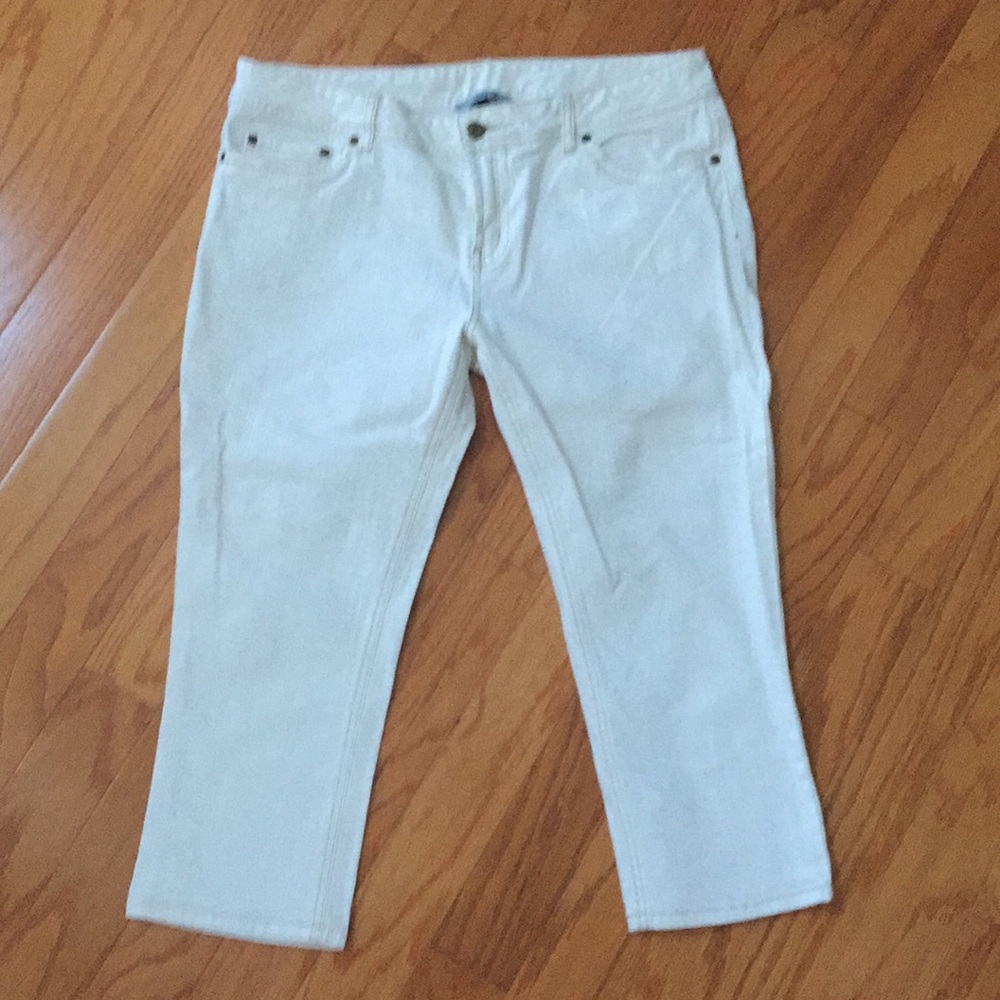 White cropped jeans from RED HERRING  UK 16 US 12