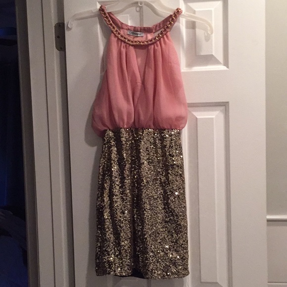 Rose and sequin party dress - Picture 1 of 6
