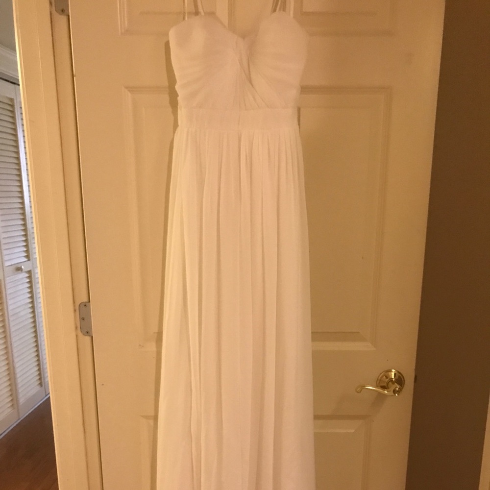 White Formal Faviana Dress