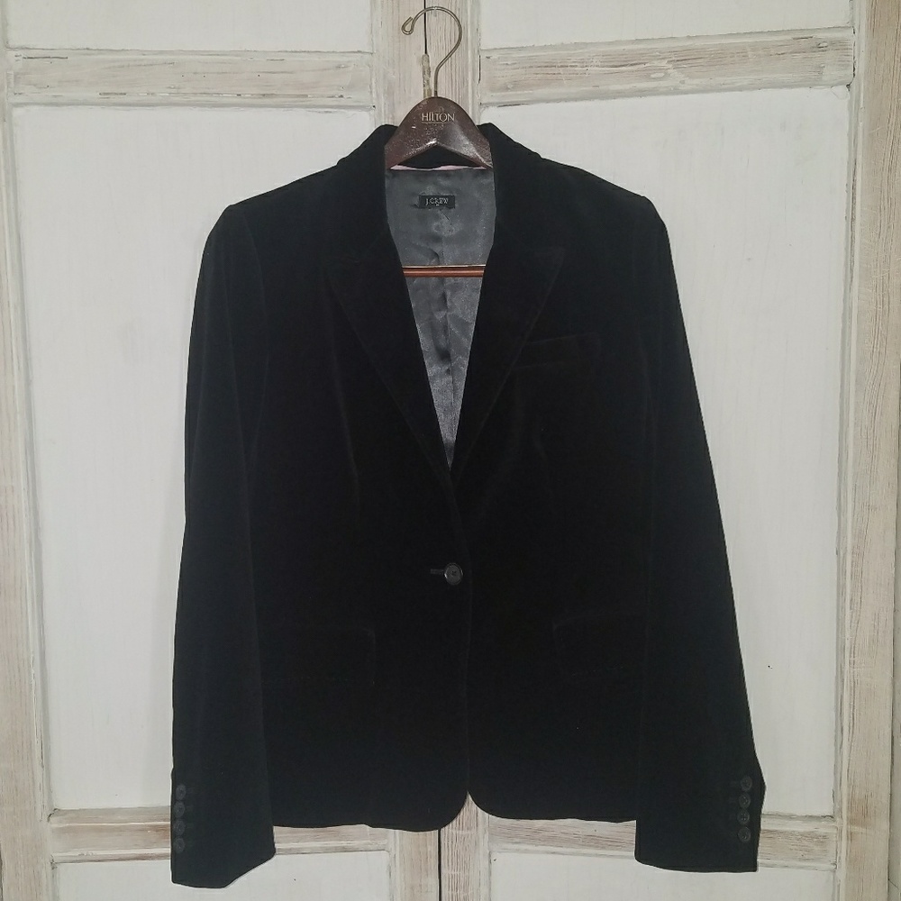 J Crew velvet blazer
