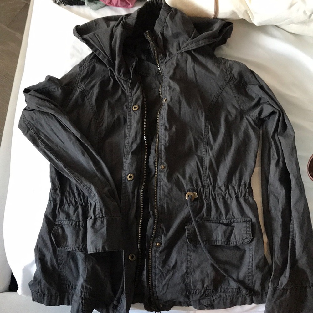 Cotton on Grayish blue hooded jacket XS $15