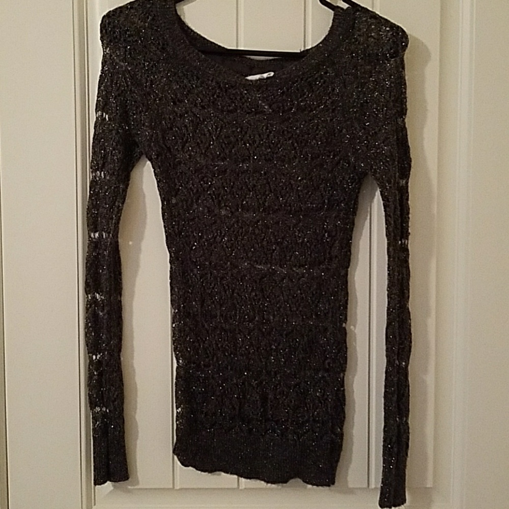 Open weave sweater