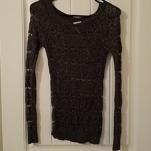 Open weave sweater