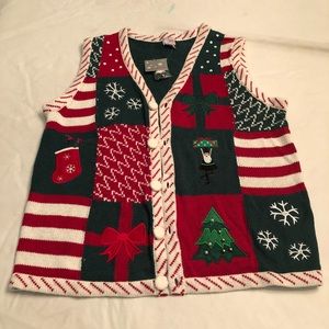 Holiday Edition NWT Ugly Christmas sweater vest M
