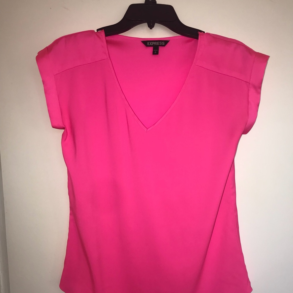 EXPRESS Rolled Sleeve Blouse