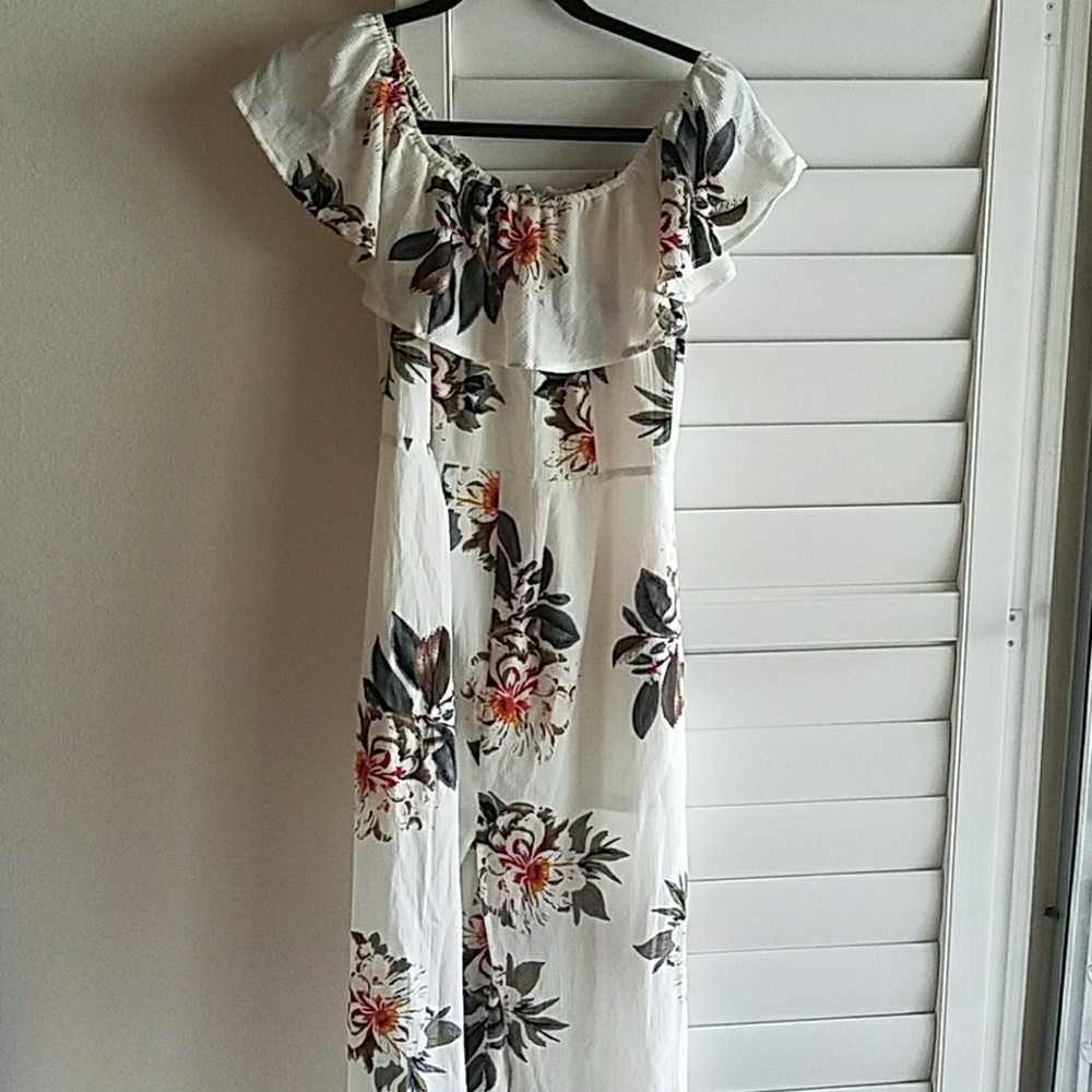 Off the Shoulder Midi Dress
