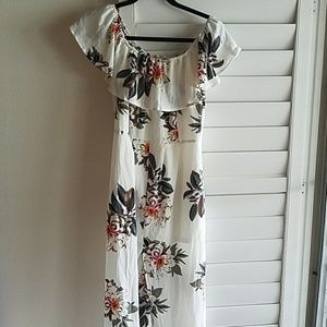 Off the Shoulder Midi Dress