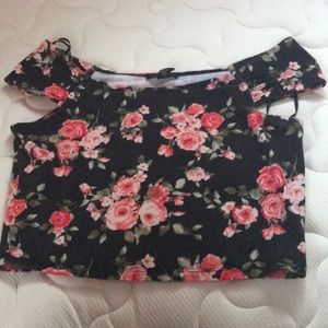 off the shoulder crop top