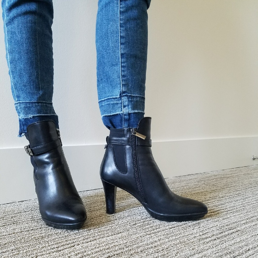 Aquatalia weather resistant black booties