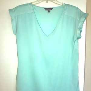 EXPRESS Rolled Sleeve Top