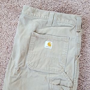 Men's Carhartt work jeans.