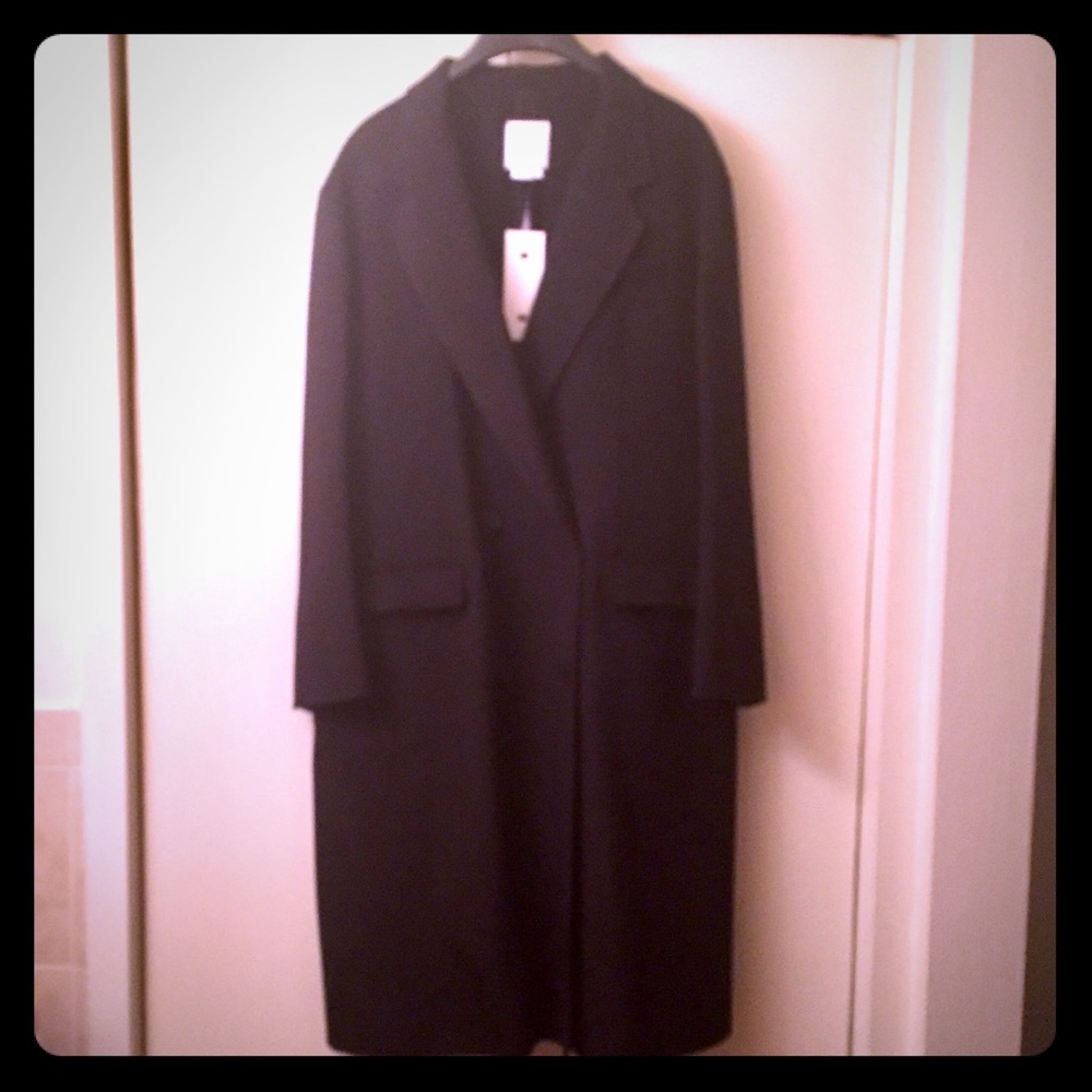 🛑SOLD $898 NWT DKNY Bonded Wool Double-Faced Coat