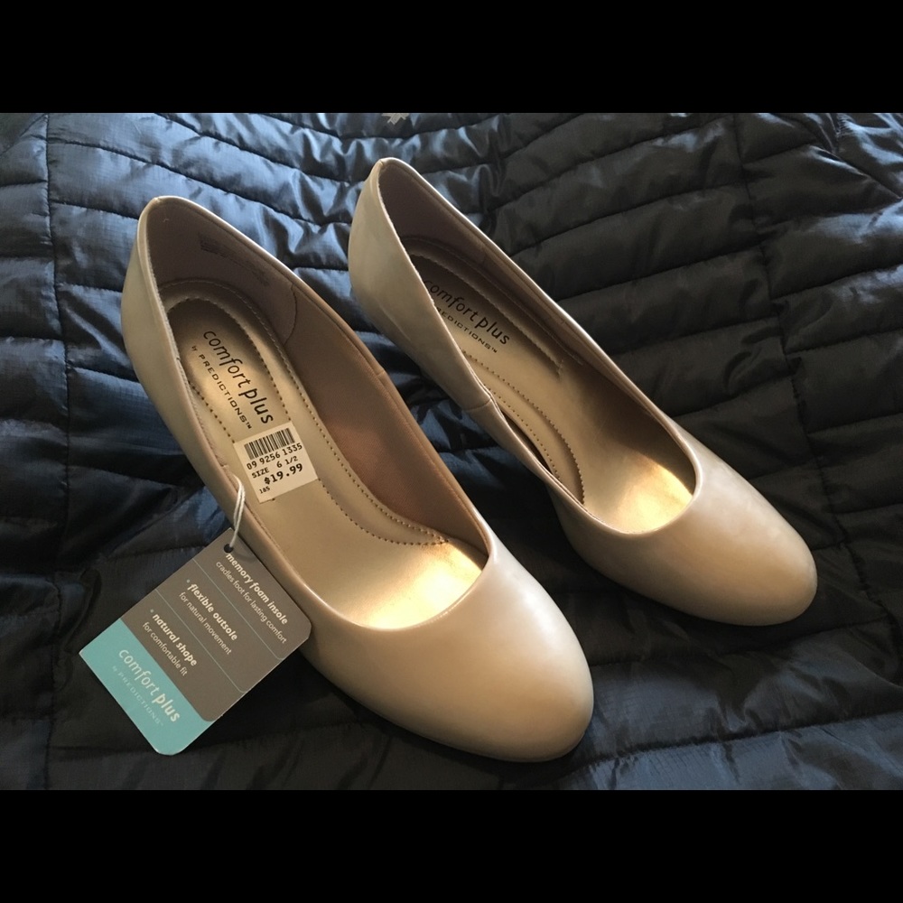 Comfort Plus Payless nude pumps.