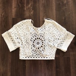 NWOT Alice McCall Lace Crop Top