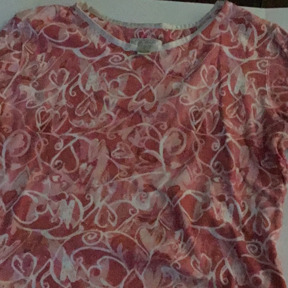 Heart print misses t