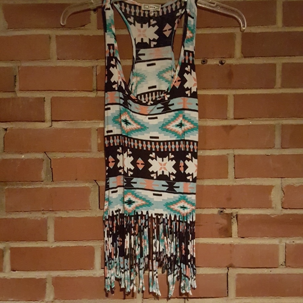Aztec Patterned Kirra Top