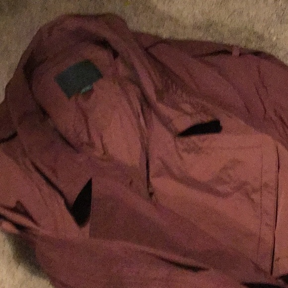 Alexander Wang Nylon Trench Coat Burgundy Large - Picture 2 of 8