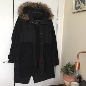 Madewell Faux-Fur Trim Parka with Removable Lining