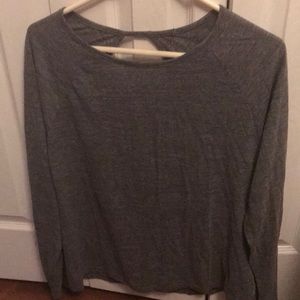 Reebok womens open back short gray SZ L