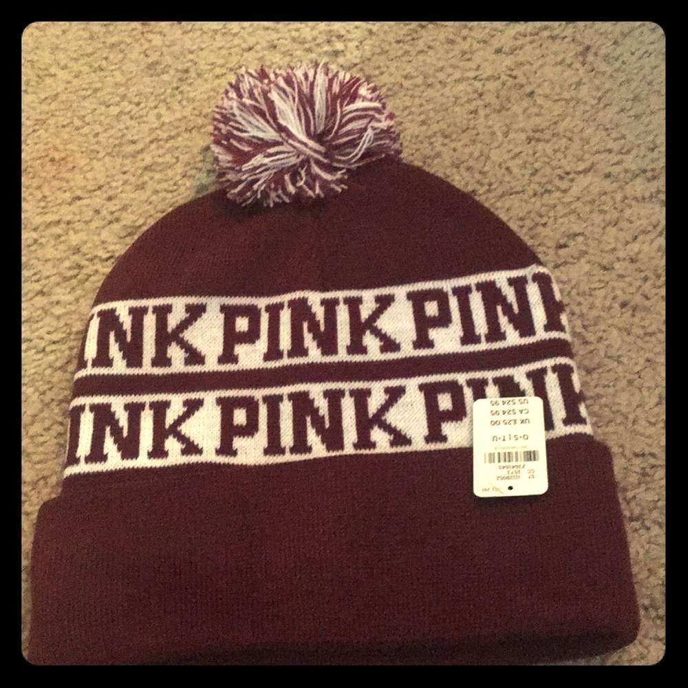 NWT Victoria secret PINK beanie
