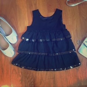 GapKids girls black tank size s 6-7