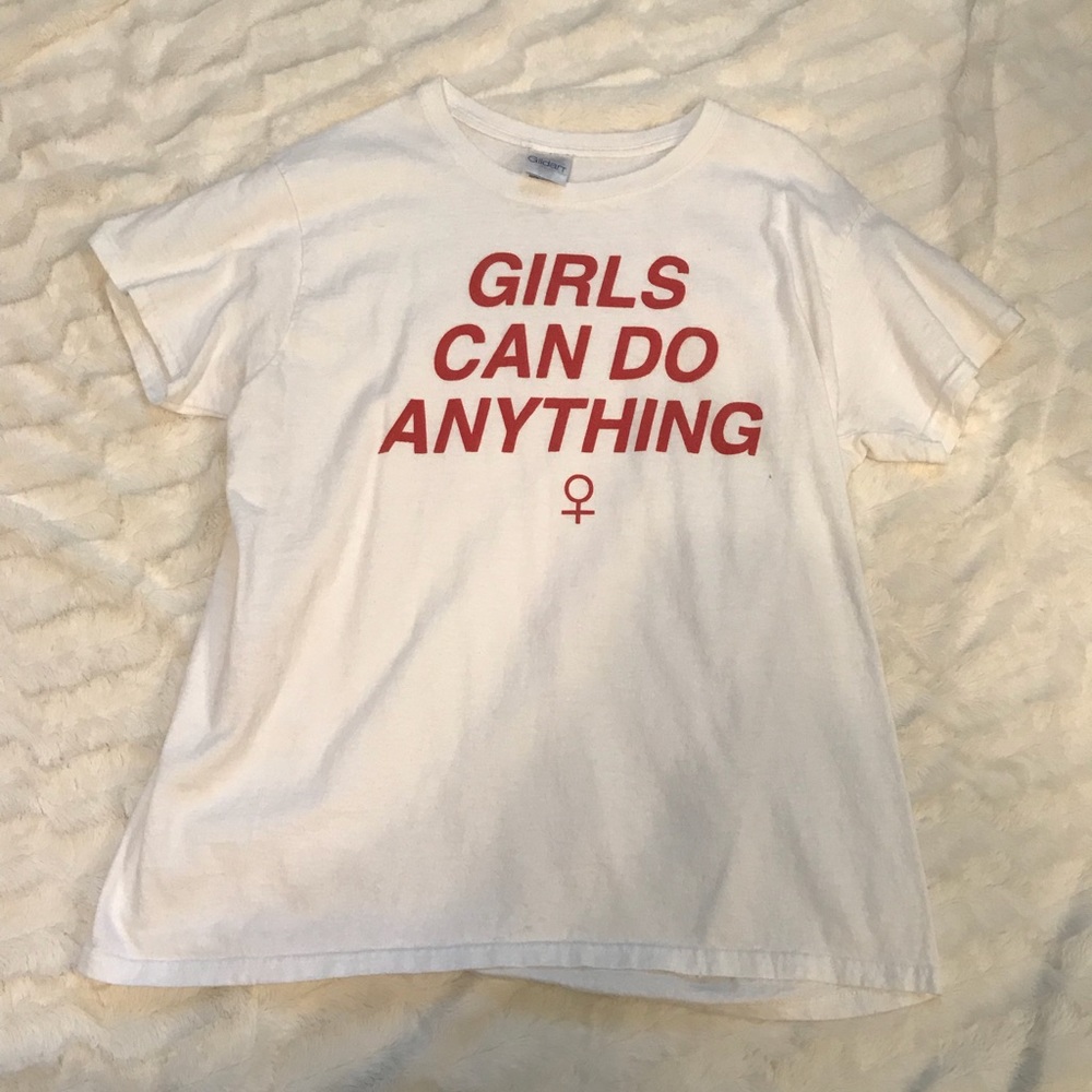 “girls can do anything” t-shirt
