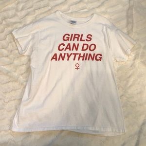 “girls can do anything” t-shirt
