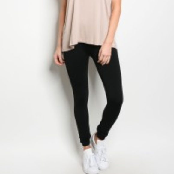 Black Thick Leggings Clearance PRICE - Picture 2 of 4