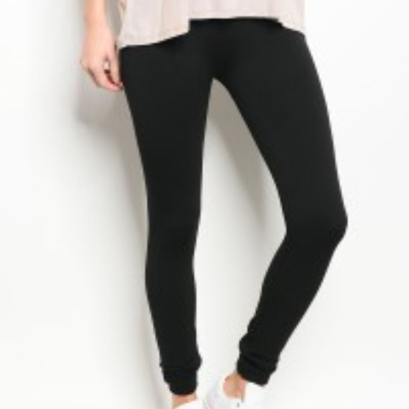 Black Thick Leggings Clearance PRICE - Picture 3 of 4